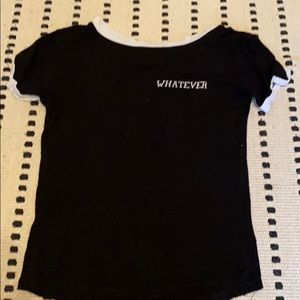 zumiez super cute black tee!